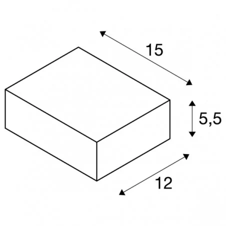 Kinkiety-zewnetrzne - kinkiet dekoracyjny quadrasyl wl 15 antracyt gx53 max 11w ip44 slv 