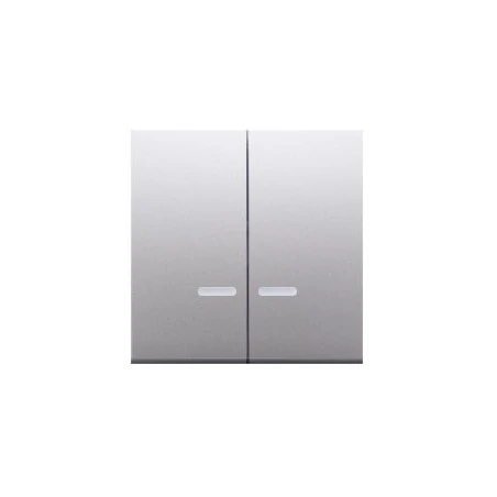 Klawisze - klawisz podwójny do łączników i przycisków podświetlanych srebrny dkw5l/43 simon 54 kontakt-simon 