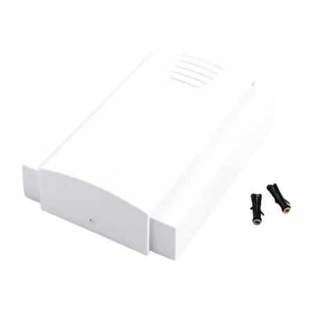 Gongi-elektryczne - gong elektromechaniczny dzwonek przewodowy biały zamel largo gns-208 