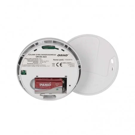 Czujniki-dymu - czujnik dymu papierosowego na baterie 9v dc or-dc-623 orno 