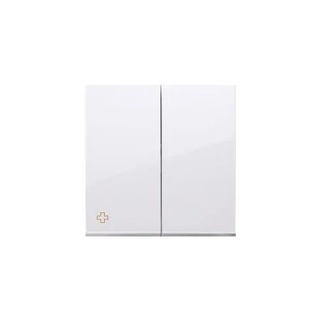 Klawisze - klawisz podwójny do łączników i przycisków antybakteryjny biały dkw5/ab11 simon 54 kontakt-simon 