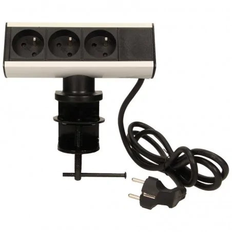 Gniazda-meblowe - gniazdo meblowe z uchwytem montażowym i przewodem 3x2p+z 1,8m or-ae-13100 orno 