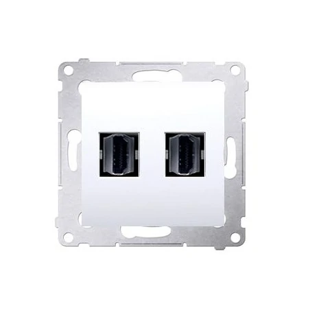 Gniazda-podwojne-podtynkowe - gniazdo hdmi podwójne białe dghdmi2.01/11 simon 54 kontakt-simon 