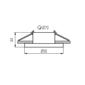 Oprawy-sufitowe - ozdobny pierścień sufitowy biel/antracyt gu10/gx5.3 elnis l w/a kanlux 