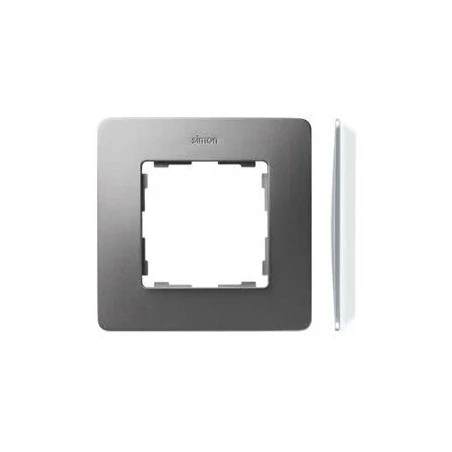 Ramki-pojedyncze - ramka pojedyncza aluminiowa biała 8200610-093 simon 82 detail kontakt-simon 