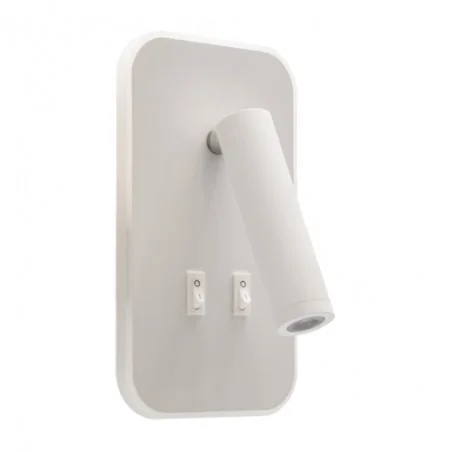 Kinkiety-do-salonu - dekoracyjna oprawa ścienna biała smd led otello led d 6w+3w 03723 ideus 