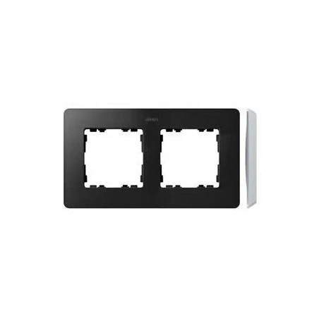 Ramki-podwojne - ramka podwójna aluminiowa grafitowa 8200620-238 simon 82 detail kontakt-simon 