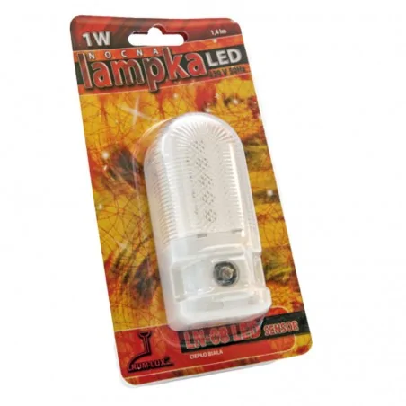 Lampki-do-kontaktu - lampka nocna led z czujnikiem zmierzchu do kontaktu ln-08 