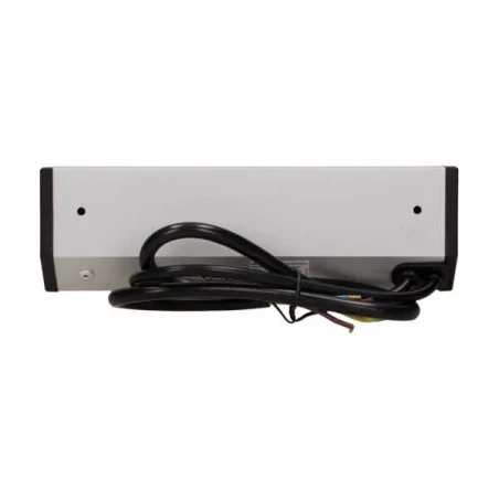 Gniazda-meblowe - gniazdo meblowe podszafkowe czarno-srebrne z wyłącznikiem 2x2p+z or-gm-9002/b-g orno 