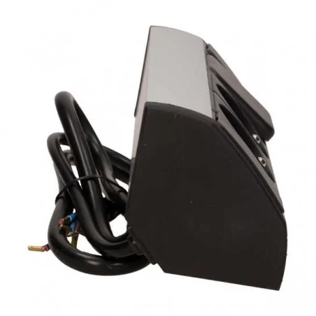 Gniazda-meblowe - gniazdo meblowe podszafkowe czarno-srebrne z wyłącznikiem 2x2p+z or-gm-9002/b-g orno 