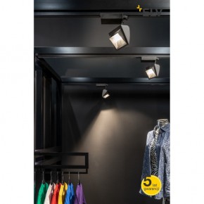 Oswietlenie-szynowe - dekoracyjna lampa szynowa merado wall 3f spot czarna 3000lm 4000k ściamnianie track slv 