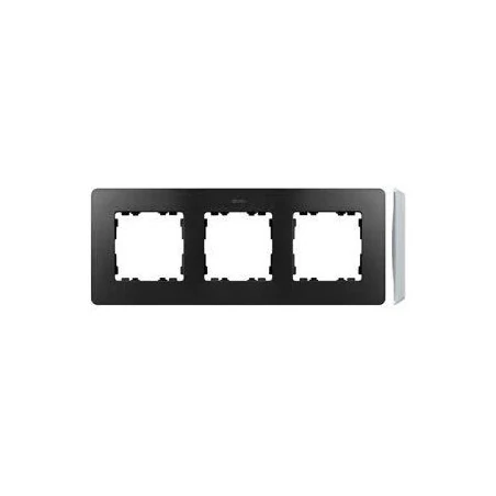 Ramki-potrojne - ramka potrójna aluminiowa grafitowa 8200630-238 simon 82 detail kontakt-simon 