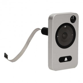 Wideodomofony - wideo wizjer elektroniczny do drzwi na baterie z funkcją nagrywania czujnikiem ruchu i menu w 9 językach or-wiz-1106 orno 
