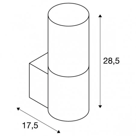 Kinkiety-do-salonu - dekoracyjny kinkiet naścienny bazalt przydymione szkło lisenne  e27 slv 