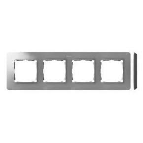 Ramki-poczworne - ramka poczwórna aluminiowa czarna 8200640-293 simon 82 detail kontakt-simon 