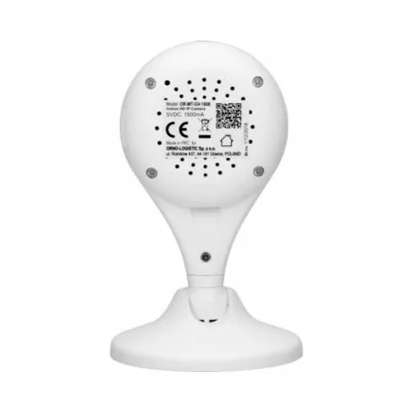 Wideodomofony - kamera monitorująca mini ip wewnętrzna biała cctv 5v dc or-mt-gv-1808 orno 