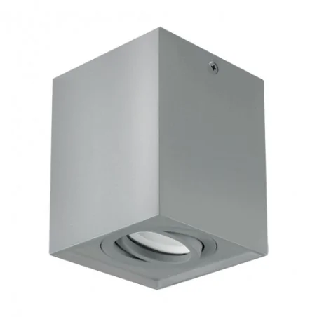 Oprawy-sufitowe - dekoracyjna oprawa sufitowa srebrna hary d gu10 03715 ideus 