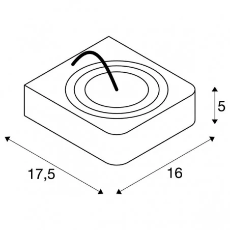 Oprawy-sufitowe - ruchoma oprawa ścienna lynah led pojedyncza biała 3000k slv 