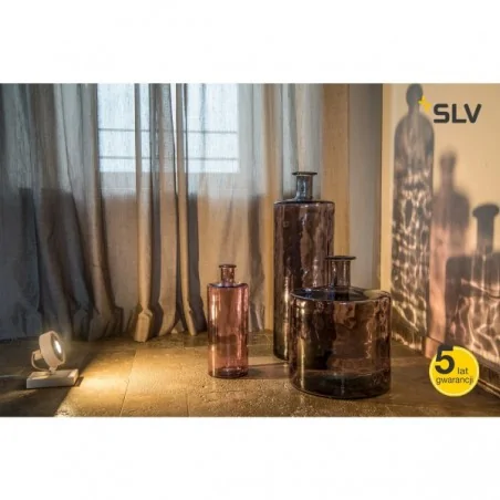 Lampy-stojace - dekoracyjna lampa podłogowa kalu qpar111 1 floor biała max 75w slv 