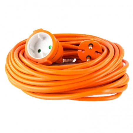 Przedluzacze-elektryczne - przedłużacz ogrodowy 2×1 mm 1 gniazdo 15m pomarańczowy p01315 emos - 1901011501 