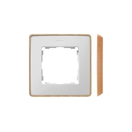 Ramki-pojedyncze - ramka pojedyncza biała drewniana 8201610-270 simon 82 detail kontakt-simon 