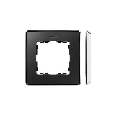 Ramki-pojedyncze - ramka pojedyncza chromowana grafitowa 8201610-241 simon 82 detail kontakt-simon 