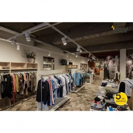 Oswietlenie-szynowe - biała lampa szynowa 3f structec led 30w okrągła 4000k 60° slv 