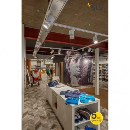 Oswietlenie-szynowe - biała lampa szynowa 3f structec led 30w okrągła 4000k 60° slv 