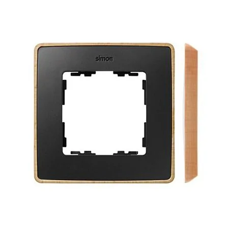 Ramki-pojedyncze - ramka pojedyncza czarna drewniana 8201610-271 simon 82 detail kontakt-simon 