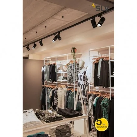 Oswietlenie-szynowe - nowoczesna oprawa szynowa 3f structec led 30w okrągła czarna 3000k 36° slv 