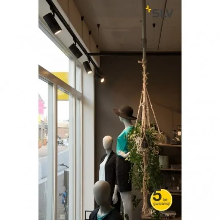 Oswietlenie-szynowe - nowoczesna oprawa szynowa 3f structec led 30w okrągła czarna 3000k 36° slv 