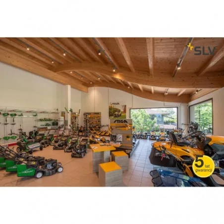 Oswietlenie-szynowe - szary reflektor szynowy 3f structec led 30w okrągła 3000k 36° slv 