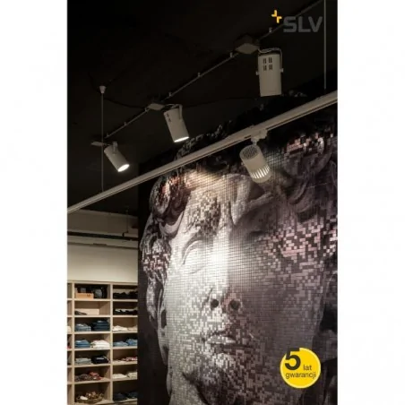 Oswietlenie-szynowe - biała oprawa szynowa structec led 30w okrągła biała 3000k 36° slv 