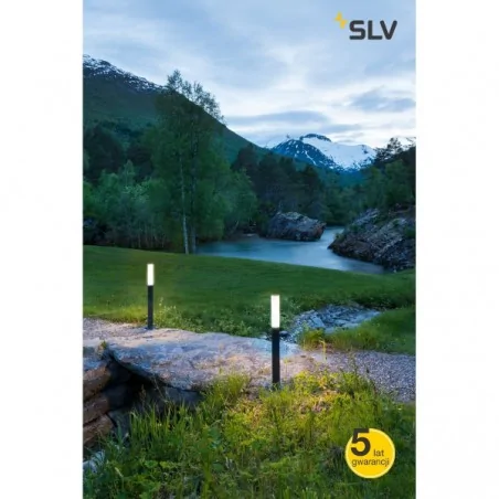 Slupki-ogrodowe - słupek ogrodowy waponi 90 led antracyt 3000k ip65 slv 