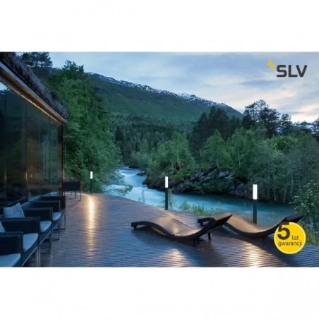 Slupki-ogrodowe - słupek ogrodowy waponi 90 led antracyt 3000k ip65 slv 