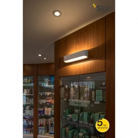 Kinkiety-do-salonu - biały kinkiet ścienny asso 300 led 2000k0k ściemnialny slv 