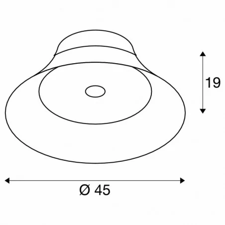 Lampy-sufitowe - lampa sufitowa w kolorze czarnym 30w 2700k 1450lm bato 45 1000437 slv 