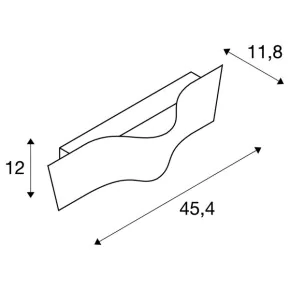 Kinkiety-do-salonu - biały kinkiet ścienny ściemnialny wave 40 led 2000k0k slv 