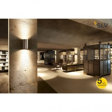 Kinkiety-ogrodowe - dekoracyjny kinkiet ogrodowy rox wall out g-d qpar11 alu max 2x50w ip44 slv 