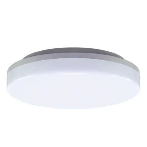 Plafony - hermetyczna plafoniera led o mocy 18w 4000k ip55 1600lm biała major led c 03742 ideus 