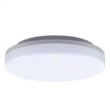Plafony - hermetyczna plafoniera led o mocy 18w 4000k ip55 1600lm biała major led c 03742 ideus 