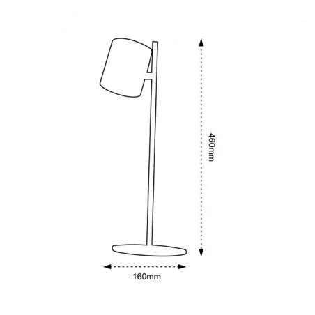 Lampki-biurkowe - czarna lampka led na biurko o mocy 6,5w 4000k 450lm zoe led px043 nilsen  Lampki-biurkowe - czarna lampka led na biurko o mocy 6,5w 4000k 450lm zoe led px043 nilsen