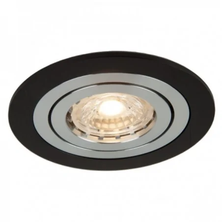 Oprawy-sufitowe - nowoczesna oprawa sufitowa ozzo mino 212-bl okrągła ip20 alu czarna inq 