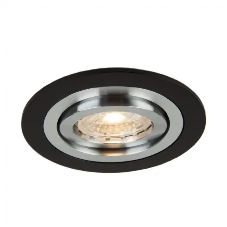 Oprawy-sufitowe - nowoczesna oprawa sufitowa ozzo mino 212-bl okrągła ip20 alu czarna inq 