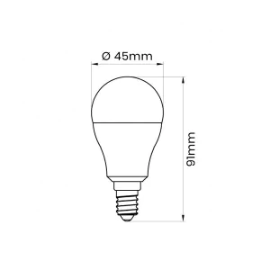 Gwint-trzonek-e14 - energooszczędna żarówka led e14 profi 9w 900lm p45 830 ceramiczna inq 