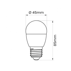 Gwint-trzonek-e27 - ceramiczna żarówka led e27 9w 900lm p45 e27 840 inq 