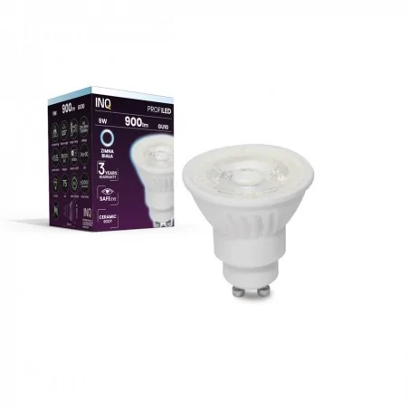 Gwint-trzonek-gu10 - ceramiczna żarówka led gu10 profi 9w 900lm gu10 860 soczewka ceramiczna inq 
