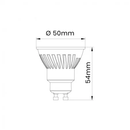 Gwint-trzonek-gu10 - ceramiczna żarówka led gu10 profi 9w 900lm gu10 860 soczewka ceramiczna inq 
