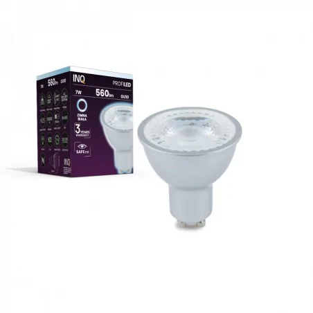 Gwint-trzonek-gu10 - żarówka ceramiczna led gu10 profi 7w 560lm gu10 860 soczewka inq 