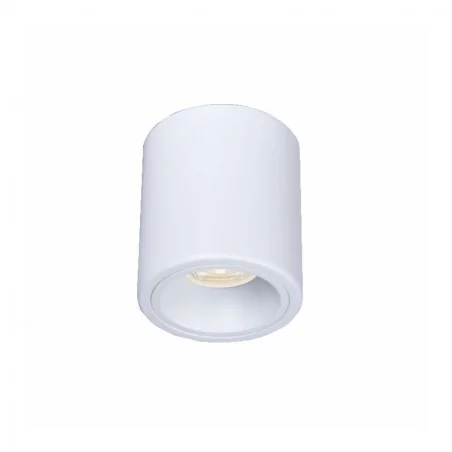 Oprawy-sufitowe - nowoczesna oprawa sufitowa biała do żarówek gu10 inez 1s round ozzo 